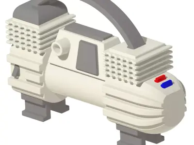 Auto Air Compressor 3D print model