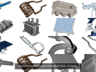 SCIENTIFIC EDUCATIONAL INNOVATIVE PACK 3D Model Collection