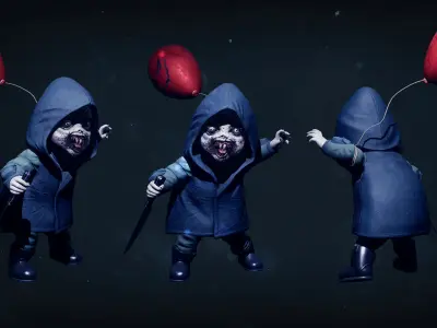 Horror Villains Pack 2 - Rigged and Animated Low-poly 3D model