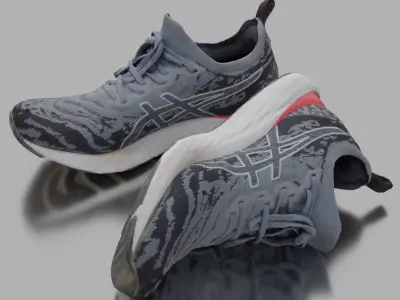 Photogrammetric scan of an asics running shoe 3D model