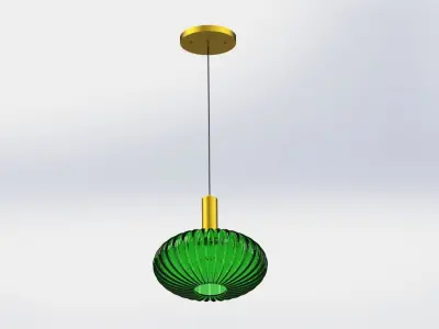 Glass Pendant Light Model A 3D model