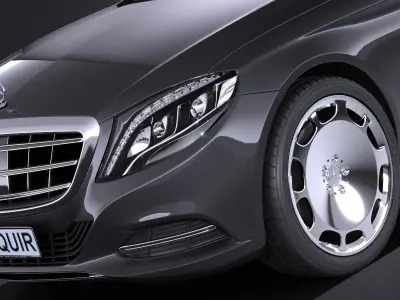 Mercedes S600 Pullman Maybach Guard 2018 3D model
