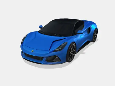 Lotus Emira 2023 Low-poly 3D model