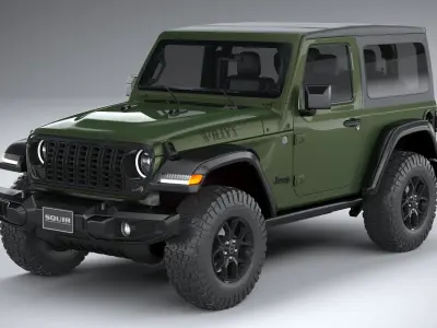 Jeep Wrangler Willys 2024 3D model