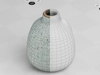 Vase Decorative Small - Photogrammetry Scan Low-poly 3D model