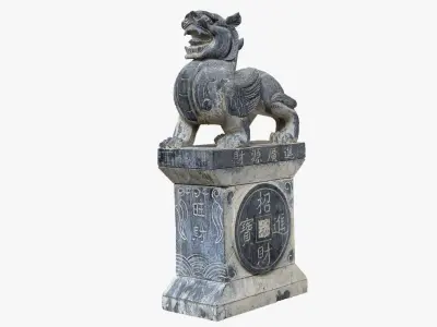 Chinese Stone Sculpture 3d scan 3D model
