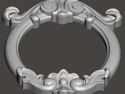 Mirror frame - 3d model for CNC 3D print model