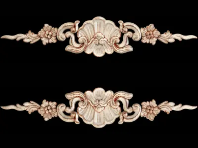 Classic carved 036 3D model