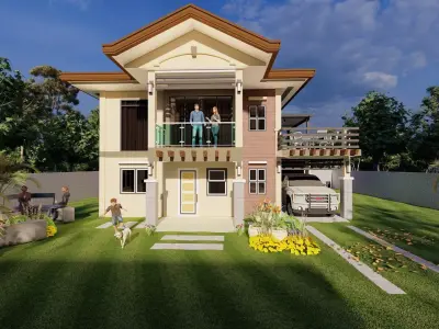 HIP-HOP STYLE HOUSE  Low-poly 3D model