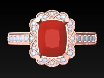 Diamond Ring - Womens Rings - N342854 3D print model