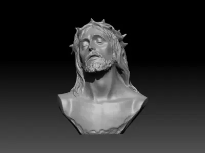 Christ bust  3D print model