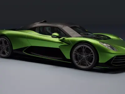 Aston Martin Valhalla Low-poly 3D model