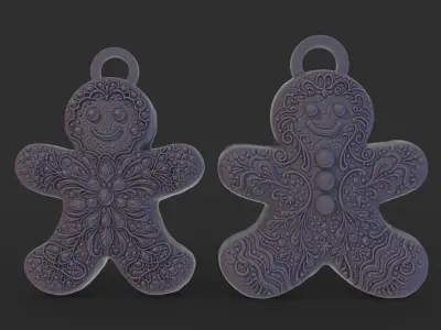 ginger bread boy 3D print model
