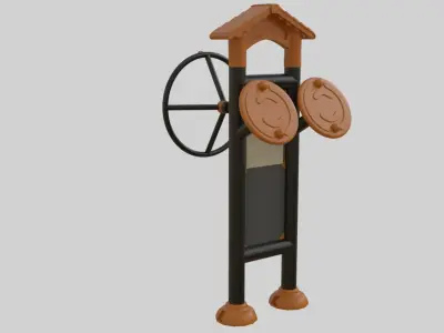 Playground Sport Equipment - 08 Low-poly 3D model
