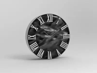 20 cm wall clock  ocean model 3D print model