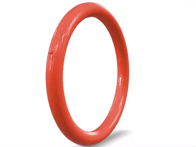 Rubber Ring 3D Model for Ring Toss Game Realistic Game Asset 3D model