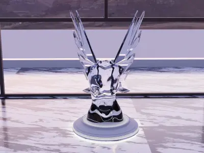 CHEAP MODELZ   Glass sculpture for LUXURY interiors 3D model