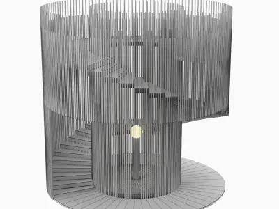 Lighthouse wooden  3D model
