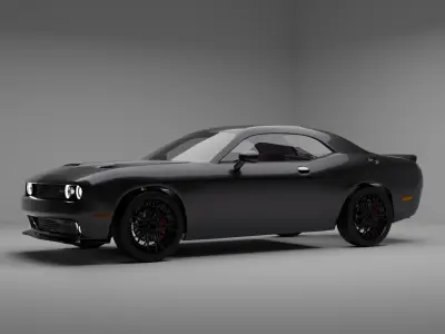 Dodge challenger SRT Hellcat 2015 3D model