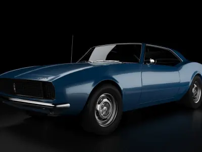 Camaro 1967 RS logo badge Free 3D model