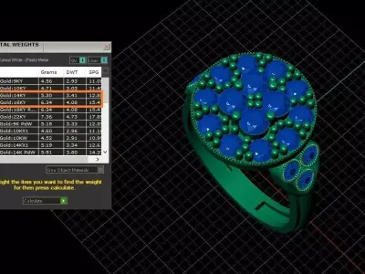 The Victorian Medallion Ring Jewelry model - for Her 3D print model