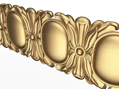 Ornament Element Molding 017 Low-poly 3D model