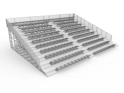 Bleachers 23 3D model