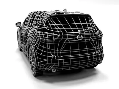 MAZDA CX5 LOWPOLY Low-poly 3D model