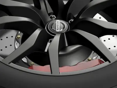 Nissan GTR wheel 2015 3D model