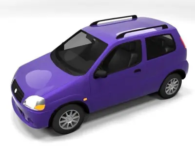 SUZUKI IGNIS 2001 3D LOWPOLY  Low-poly 3D model