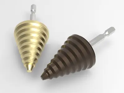 Step Drill Bit 3D model