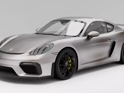 porsche cayman gt4 Low-poly 3D model
