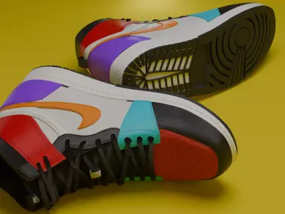 Nike Air Jordan 3D print model