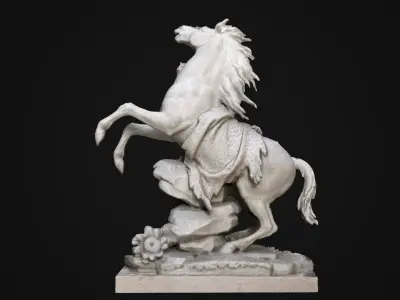 Marly Statue Low-poly 3D model