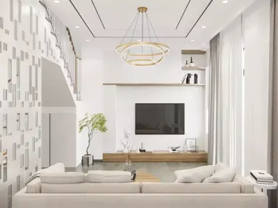 Modern Duplex Apartment Interior SketchUp 3D Model 3D model