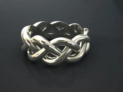 Jewelry PLAT  Ring 3D print model