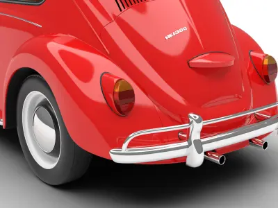 Volkswagen Beetle 1300 1963 3d model 3D model