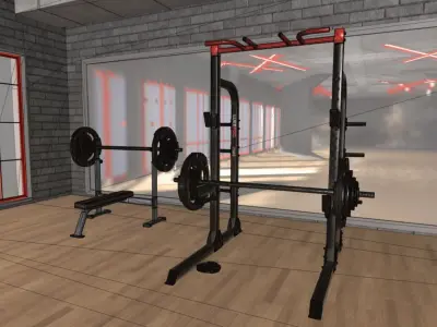 Power Half Rack 3D model