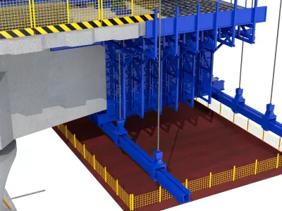 bridge construction 3D model