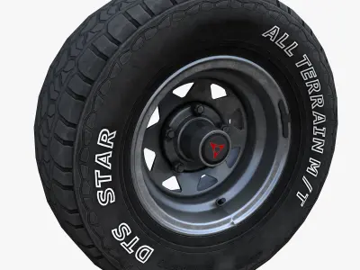 PBR wheel collecton 3D Model Pack