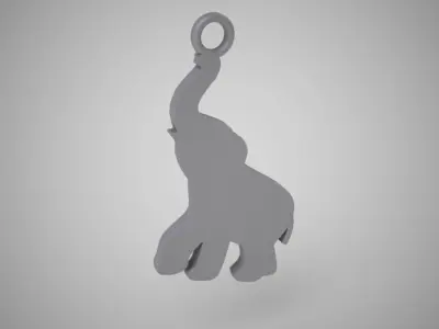 Forged Metal Elephant 3D print model