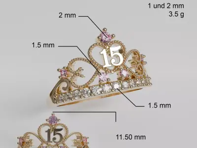 ring for fifteen 3D print model