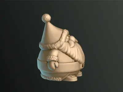 Cute Santa Claus 3D print model