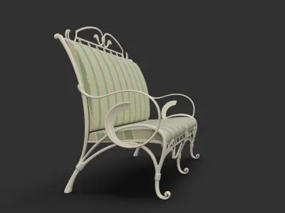 Wrought Bench 3D model