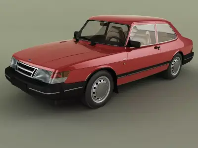 SAAB 900 2-door saloon 3D model