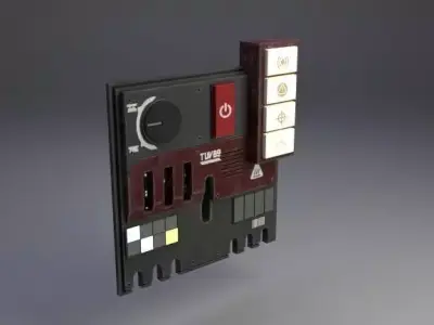 controller star wars control panel Free 3D model