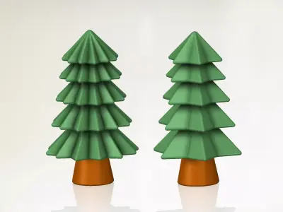 Pine Tree Set 3D print model