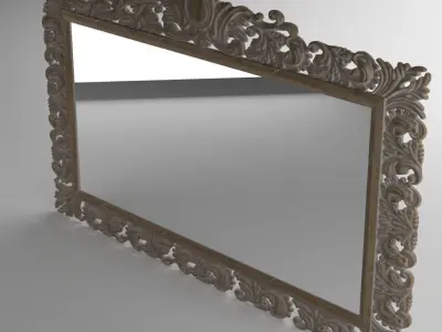 Decorated Mirror Vicalhome 3D model