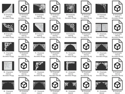 Ornaments classical decoration VOL 4-30 DESIGN 3D model