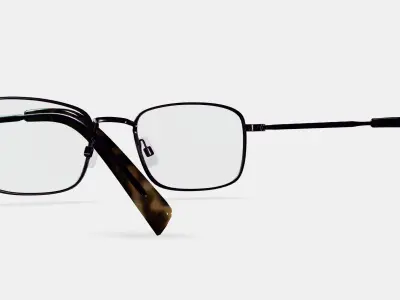 Thurston Eyeglasses in Carbon 3D model